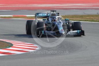 World © Octane Photographic Ltd. Formula 1 – Winter Testing - Test 1 - Day 4. Mercedes AMG Petronas Motorsport AMG F1 W10 EQ Power+ - Lewis Hamilton. Circuit de Barcelona-Catalunya. Thursday 21st February 2019