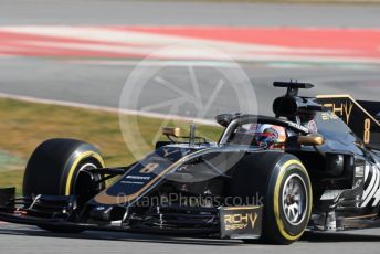 World © Octane Photographic Ltd. Formula 1 – Winter Testing - Test 1 - Day 4. Rich Energy Haas F1 Team VF19 – Romain Grosjean. Circuit de Barcelona-Catalunya. Thursday 21st February 2019.