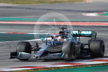 World © Octane Photographic Ltd. Formula 1 – Winter Testing - Test 1 - Day 4. Mercedes AMG Petronas Motorsport AMG F1 W10 EQ Power+ - Lewis Hamilton. Circuit de Barcelona-Catalunya. Thursday 21st February 2019