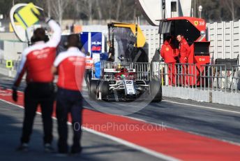 World © Octane Photographic Ltd. Formula 1 – Winter Testing - Test 1 - Day 4. Alfa Romeo Racing C38 – Antonio Giovinazzi. Circuit de Barcelona-Catalunya. Thursday 21st February 2019.