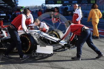 World © Octane Photographic Ltd. Formula 1 – Winter Testing - Test 2 - Day 1. Alfa Romeo Racing C38 – Antonio Giovinazzi. Circuit de Barcelona-Catalunya. Tuesday 26th February 2019.