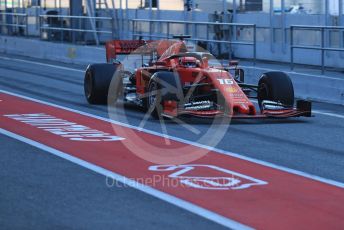 World © Octane Photographic Ltd. Formula 1 – Winter Testing - Test 2 - Day 1. Scuderia Ferrari SF90 – Charles Leclerc. Circuit de Barcelona-Catalunya. Tuesday 26th February 2019.