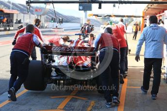 World © Octane Photographic Ltd. Formula 1 – Winter Testing - Test 2 - Day 1. Alfa Romeo Racing C38 – Antonio Giovinazzi. Circuit de Barcelona-Catalunya. Tuesday 26th February 2019.