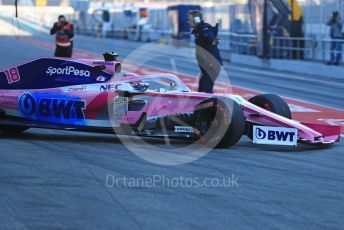 World © Octane Photographic Ltd. Formula 1 – Winter Testing - Test 2 - Day 1. SportPesa Racing Point RP19 – Lance Stroll. Circuit de Barcelona-Catalunya. Tuesday 26th February 2019.