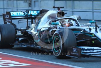 World © Octane Photographic Ltd. Formula 1 – Winter Testing - Test 2 - Day 1. Mercedes AMG Petronas Motorsport AMG F1 W10 EQ Power+ - Lewis Hamilton. Circuit de Barcelona-Catalunya. Tuesday 26th February 2019.