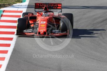 World © Octane Photographic Ltd. Formula 1 – Winter Testing - Test 2 - Day 1. Scuderia Ferrari SF90 – Charles Leclerc. Circuit de Barcelona-Catalunya. Tuesday 26th February 2019.