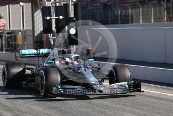 World © Octane Photographic Ltd. Formula 1 – Winter Testing - Test 2 - Day 1. Mercedes AMG Petronas Motorsport AMG F1 W10 EQ Power+ - Lewis Hamilton. Circuit de Barcelona-Catalunya. Tuesday 26th February 2019.