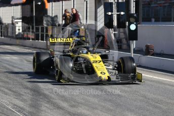 World © Octane Photographic Ltd. Formula 1 – Winter Testing - Test 2 - Day 1. Renault Sport F1 Team RS19 – Nico Hulkenberg. Circuit de Barcelona-Catalunya. Tuesday 26th February 2019.