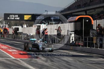 World © Octane Photographic Ltd. Formula 1 – Winter Testing - Test 2 - Day 1. Mercedes AMG Petronas Motorsport AMG F1 W10 EQ Power+ - Lewis Hamilton. Circuit de Barcelona-Catalunya. Tuesday 26th February 2019