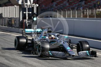 World © Octane Photographic Ltd. Formula 1 – Winter Testing - Test 2 - Day 1. Mercedes AMG Petronas Motorsport AMG F1 W10 EQ Power+ - Lewis Hamilton. Circuit de Barcelona-Catalunya. Tuesday 26th February 2019.