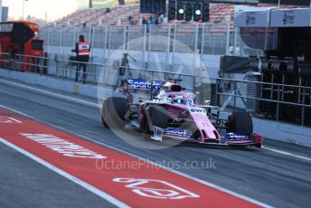 World © Octane Photographic Ltd. Formula 1 – Winter Testing - Test 2 - Day 2. SportPesa Racing Point RP19 - Sergio Perez. Circuit de Barcelona-Catalunya. Wednesday 27th February 2019.