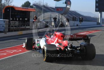 World © Octane Photographic Ltd. Formula 1 – Winter Testing - Test 2 - Day 2. Alfa Romeo Racing C38 – Kimi Raikkonen. Circuit de Barcelona-Catalunya. Wednesday 27th February 2019.