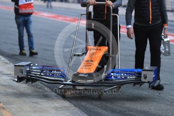 World © Octane Photographic Ltd. Formula 1 – Winter Testing - Test 2 - Day 2. McLaren MCL34 front wing. Circuit de Barcelona-Catalunya. Wednesday 27th February 2019.