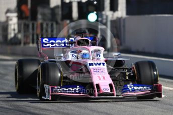 World © Octane Photographic Ltd. Formula 1 – Winter Testing - Test 2 - Day 2. SportPesa Racing Point RP19 - Sergio Perez. Circuit de Barcelona-Catalunya. Wednesday 27th February 2019.