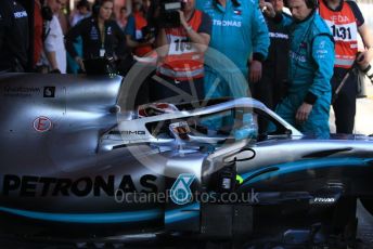 World © Octane Photographic Ltd. Formula 1 – Winter Testing - Test 2 - Day 2. Mercedes AMG Petronas Motorsport AMG F1 W10 EQ Power+ - Lewis Hamilton. Circuit de Barcelona-Catalunya. Wednesday 27th February 2019.