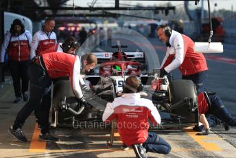 World © Octane Photographic Ltd. Formula 1 – Winter Testing - Test 2 - Day 3. Alfa Romeo Racing C38 – Antonio Giovinazzi. Circuit de Barcelona-Catalunya. Thursday 28th February 2019.