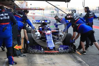 World © Octane Photographic Ltd. Formula 1 – Winter Testing - Test 2 - Day 3. Scuderia Toro Rosso STR14 – Alexander Albon. Circuit de Barcelona-Catalunya. Thursday 28th February 2019.