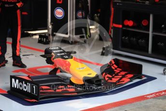 World © Octane Photographic Ltd. Formula 1 – Winter Testing - Test 2 - Day 3. Aston Martin Red Bull Racing RB15 front wing – Pierre Gasly . Circuit de Barcelona-Catalunya. Thursday 28th February 2019.