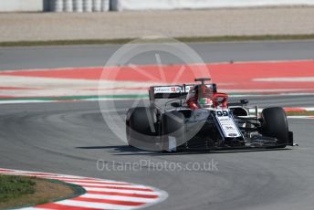 World © Octane Photographic Ltd. Formula 1 – Winter Testing - Test 2 - Day 3. Alfa Romeo Racing C38 – Antonio Giovinazzi. Circuit de Barcelona-Catalunya. Thursday 28th February 2019.