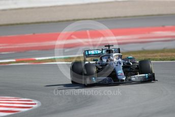 World © Octane Photographic Ltd. Formula 1 – Winter Testing - Test 2 - Day 3. Mercedes AMG Petronas Motorsport AMG F1 W10 EQ Power+ - Lewis Hamilton. Circuit de Barcelona-Catalunya. Thursday 28th February 2019.