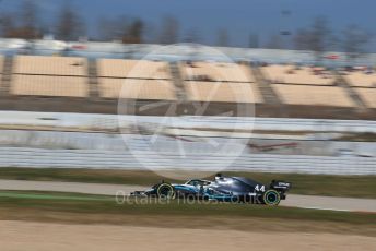 World © Octane Photographic Ltd. Formula 1 – Winter Testing - Test 2 - Day 3. Mercedes AMG Petronas Motorsport AMG F1 W10 EQ Power+ - Lewis Hamilton. Circuit de Barcelona-Catalunya. Thursday 28th February 2019.