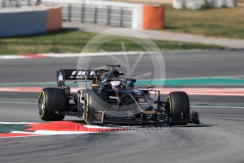 World © Octane Photographic Ltd. Formula 1 – Winter Testing - Test 2 - Day 4. Rich Energy Haas F1 Team VF19 – Romain Grosjean. Circuit de Barcelona-Catalunya. Friday 1st March 2019.