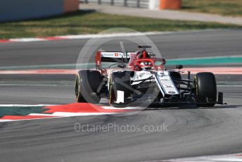 World © Octane Photographic Ltd. Formula 1 – Winter Testing - Test 2 - Day 4. Alfa Romeo Racing C38 – Kimi Raikkonen. Circuit de Barcelona-Catalunya. Friday 1st March 2019.