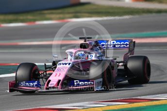 World © Octane Photographic Ltd. Formula 1 – Winter Testing - Test 2 - Day 4. SportPesa Racing Point RP19 - Sergio Perez. Circuit de Barcelona-Catalunya. Friday 1st March 2019.