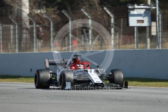 World © Octane Photographic Ltd. Formula 1 – Winter Testing - Test 2 - Day 4. Alfa Romeo Racing C38 – Kimi Raikkonen. Circuit de Barcelona-Catalunya. Friday 1st March 2019.