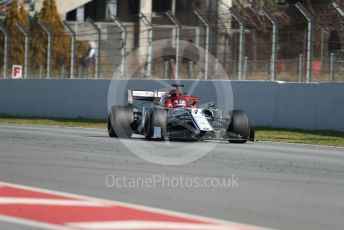 World © Octane Photographic Ltd. Formula 1 – Winter Testing - Test 2 - Day 4. Alfa Romeo Racing C38 – Kimi Raikkonen. Circuit de Barcelona-Catalunya. Friday 1st March 2019.