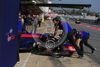 World © Octane Photographic Ltd. Formula 1 – Winter Testing - Test 2 - Day 4. Scuderia Toro Rosso STR14 – Daniil Kvyat. Circuit de Barcelona-Catalunya. Friday 1st March 2019.