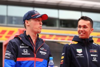 World © Octane Photographic Ltd. Formula 1 – Belgium GP - Drivers Parade. Scuderia Toro Rosso STR14 – Daniil Kvyat and Aston Martin Red Bull Racing RB15 – Alexander Albon. Circuit de Spa Francorchamps, Belgium. Sunday 1st September 2019.