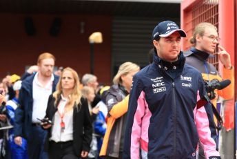 World © Octane Photographic Ltd. Formula 1 – Belgium GP - Drivers Parade. SportPesa Racing Point RP19 - Sergio Perez. Circuit de Spa Francorchamps, Belgium. Sunday 1st September 2019.