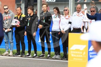 World © Octane Photographic Ltd. Formula 1 - Belgium GP - Grid. Anthoine Hubert tribute. Circuit de Spa Francorchamps, Belgium. Sunday 1st September 2019.