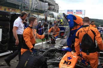 World © Octane Photographic Ltd. Formula 1 – Belgium GP - Grid. McLaren MCL34 – Lando Norris. Circuit de Spa Francorchamps, Belgium. Sunday 1st September 2019.