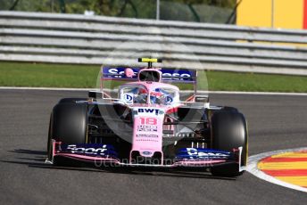 World © Octane Photographic Ltd. Formula 1 – Belgium GP - Practice 1. SportPesa Racing Point RP19 – Lance Stroll. Circuit de Spa Francorchamps, Belgium. Friday 30th August 2019.