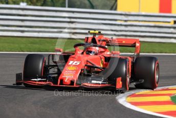 World © Octane Photographic Ltd. Formula 1 – Belgium GP - Practice 1. Scuderia Ferrari SF90 – Charles Leclerc. Circuit de Spa Francorchamps, Belgium. Friday 30th August 2019.