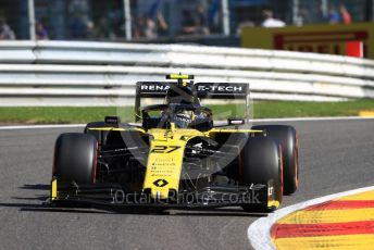 World © Octane Photographic Ltd. Formula 1 – Belgium GP - Practice 1. Renault Sport F1 Team RS19 – Nico Hulkenberg. Circuit de Spa Francorchamps, Belgium. Friday 30th August 2019.