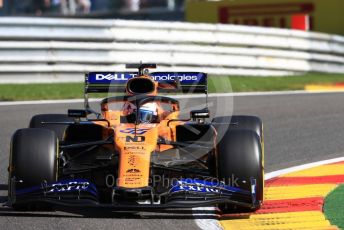 World © Octane Photographic Ltd. Formula 1 – Belgium GP - Practice 1. McLaren MCL34 – Carlos Sainz. Circuit de Spa Francorchamps, Belgium. Friday 30th August 2019.