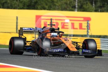 World © Octane Photographic Ltd. Formula 1 – Belgium GP - Practice 1. McLaren MCL34 – Carlos Sainz. Circuit de Spa Francorchamps, Belgium. Friday 30th August 2019.