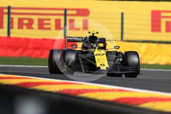 World © Octane Photographic Ltd. Formula 1 – Belgium GP - Practice 1. Renault Sport F1 Team RS19 – Nico Hulkenberg. Circuit de Spa Francorchamps, Belgium. Friday 30th August 2019.