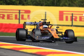 World © Octane Photographic Ltd. Formula 1 – Belgium GP - Practice 1. McLaren MCL34 – Carlos Sainz. Circuit de Spa Francorchamps, Belgium. Friday 30th August 2019.