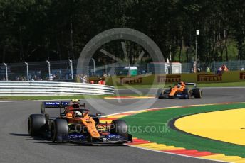 World © Octane Photographic Ltd. Formula 1 – Belgium GP - Practice 1. McLaren MCL34 – Lando Norris. Circuit de Spa Francorchamps, Belgium. Friday 30th August 2019.