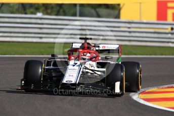 World © Octane Photographic Ltd. Formula 1 – Belgium GP - Practice 1. Alfa Romeo Racing C38 – Kimi Raikkonen. Circuit de Spa Francorchamps, Belgium. Friday 30th August 2019.