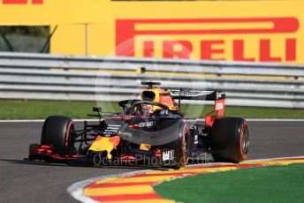 World © Octane Photographic Ltd. Formula 1 – Belgium GP - Practice 1. Aston Martin Red Bull Racing RB15 – Max Verstappen. Circuit de Spa Francorchamps, Belgium. Friday 30th August 2019.