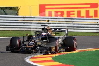 World © Octane Photographic Ltd. Formula 1 – Belgium GP - Practice 1. Rich Energy Haas F1 Team VF19 – Romain Grosjean. Circuit de Spa Francorchamps, Belgium. Friday 30th August 2019.