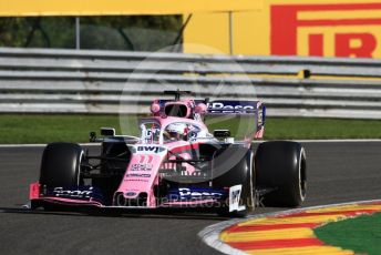 World © Octane Photographic Ltd. Formula 1 – Belgium GP - Practice 1. SportPesa Racing Point RP19 - Sergio Perez. Circuit de Spa Francorchamps, Belgium. Friday 30th August 2019.