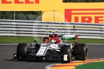 World © Octane Photographic Ltd. Formula 1 – Belgium GP - Practice 1. Alfa Romeo Racing C38 – Antonio Giovinazzi. Circuit de Spa Francorchamps, Belgium. Friday 30th August 2019.