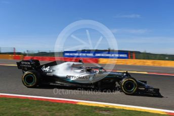 World © Octane Photographic Ltd. Formula 1 – Belgium GP - Practice 2. Mercedes AMG Petronas Motorsport AMG F1 W10 EQ Power+ - Lewis Hamilton. Circuit de Spa Francorchamps, Belgium. Friday 30th August 2019.