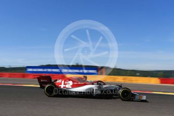 World © Octane Photographic Ltd. Formula 1 – Belgium GP - Practice 2. Alfa Romeo Racing C38 – Antonio Giovinazzi. Circuit de Spa Francorchamps, Belgium. Friday 30th August 2019.